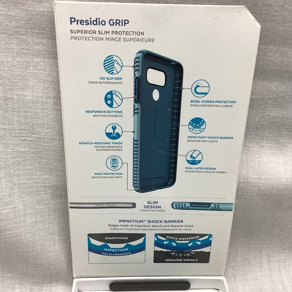 SPECK PRESIDIO GRIP PHONE CASE FOR LG G6 WITH IMPACTIUM SHOCK BARRIER NWT - Picture 7 of 10